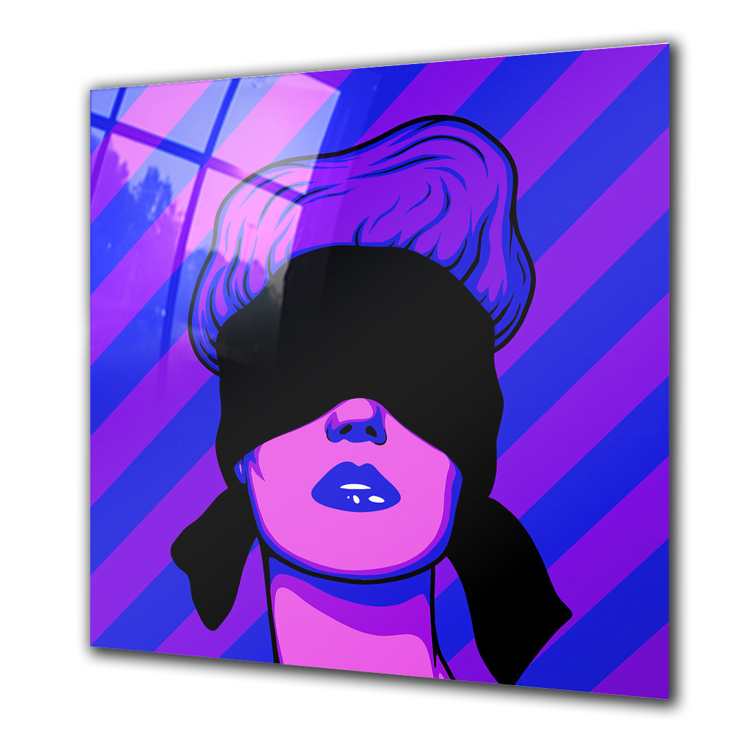 Blind Woman Purple