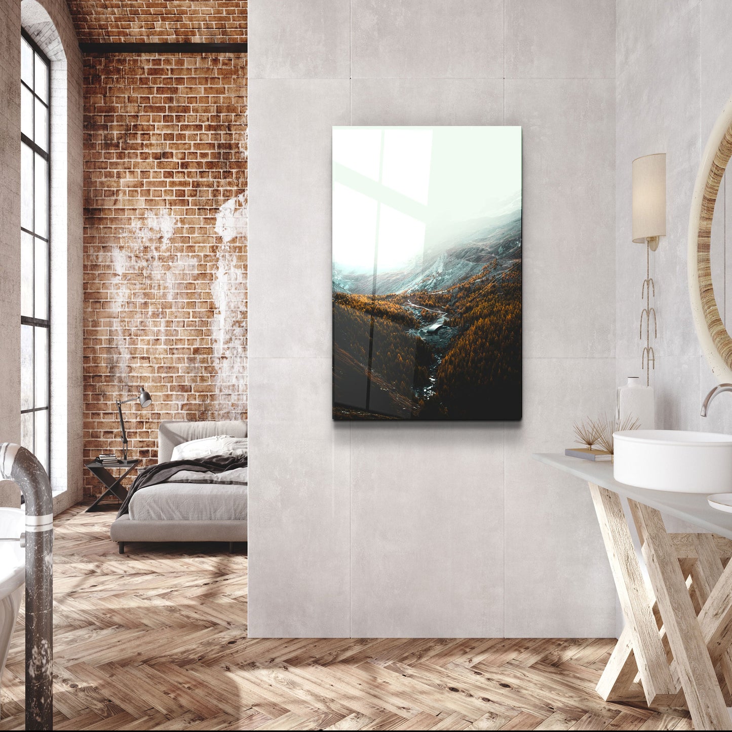 Silent Canyon - Designer's Collection Glass Wall Art
