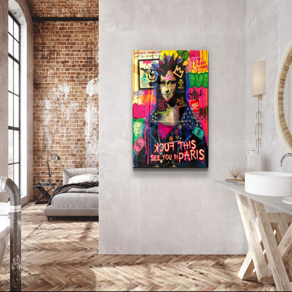 Hey Mona - Designer's Collection Glass Wall Art