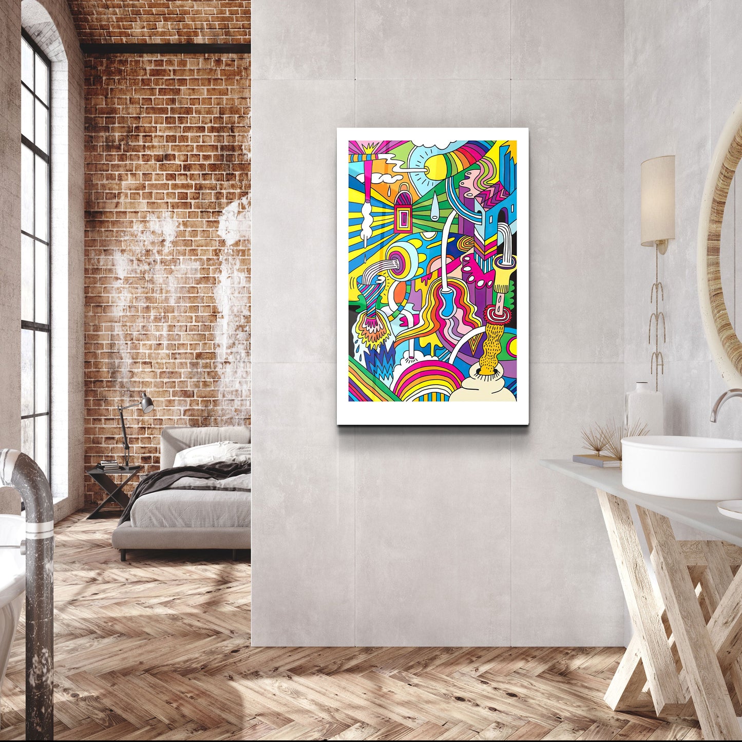 Cartoon Factory - Designer's Collection Glass Wall Art