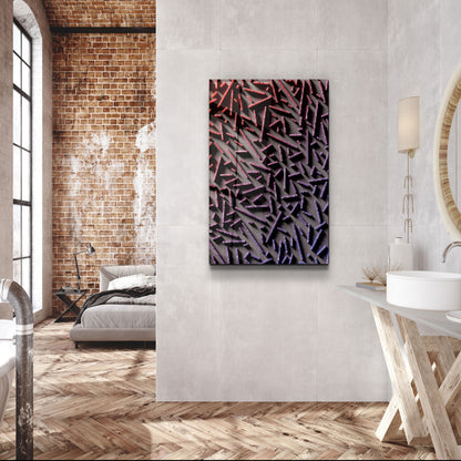 Pixel Sticks - Designer's Collection Glass Wall Art