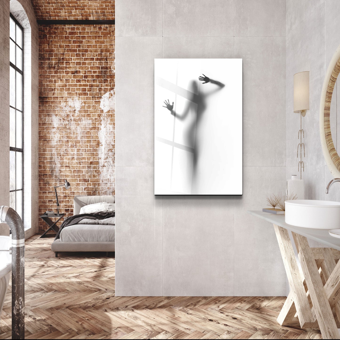 Behind the Curtain 1 - Designer's Collection Glass Wall Art