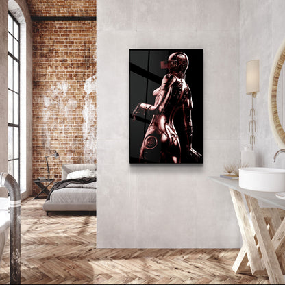 Robo Girl Bronze - Designer's Collection Glass Wall Art