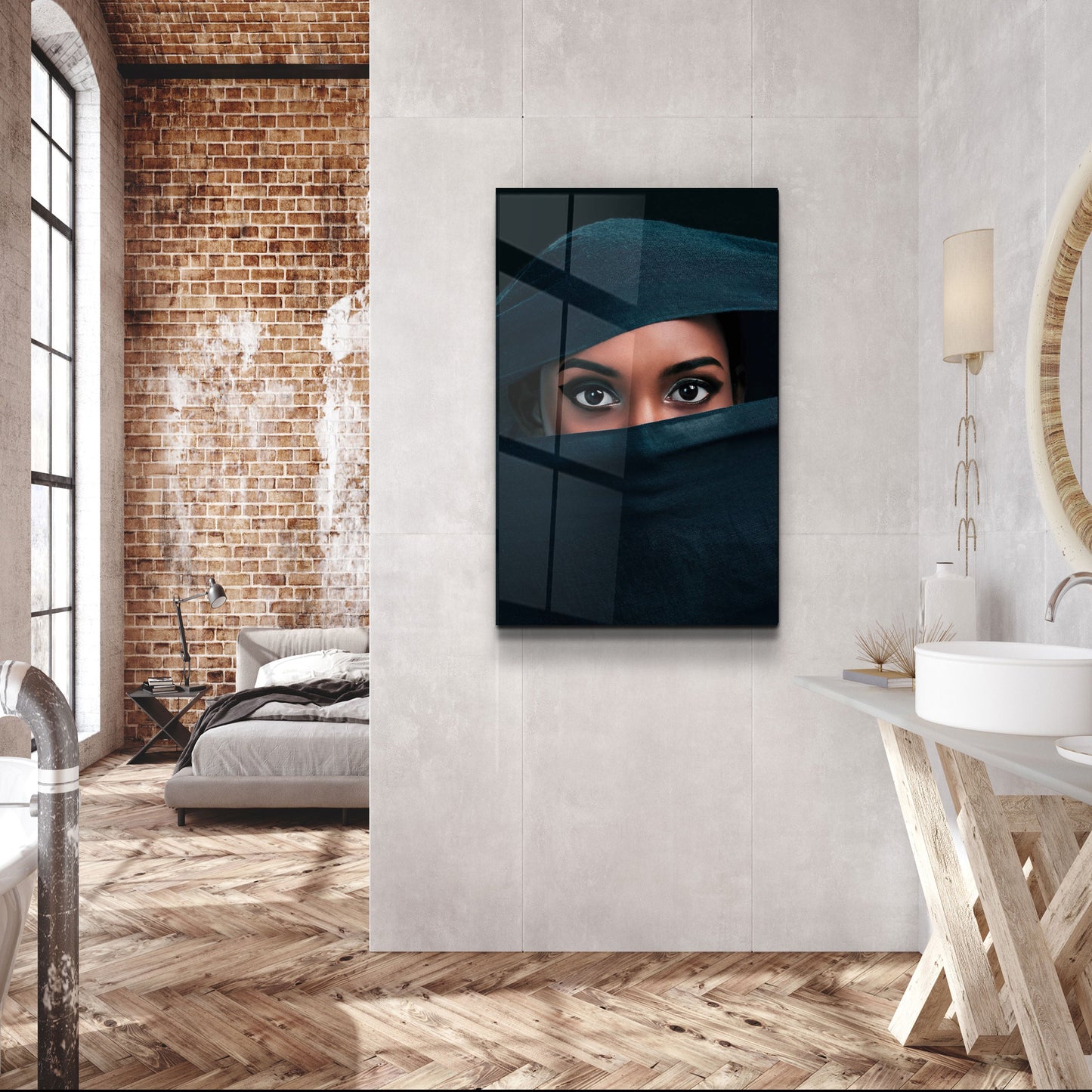 Eyes Under Cover - Designer's Collection Glass Wall Art - Barlowa Store