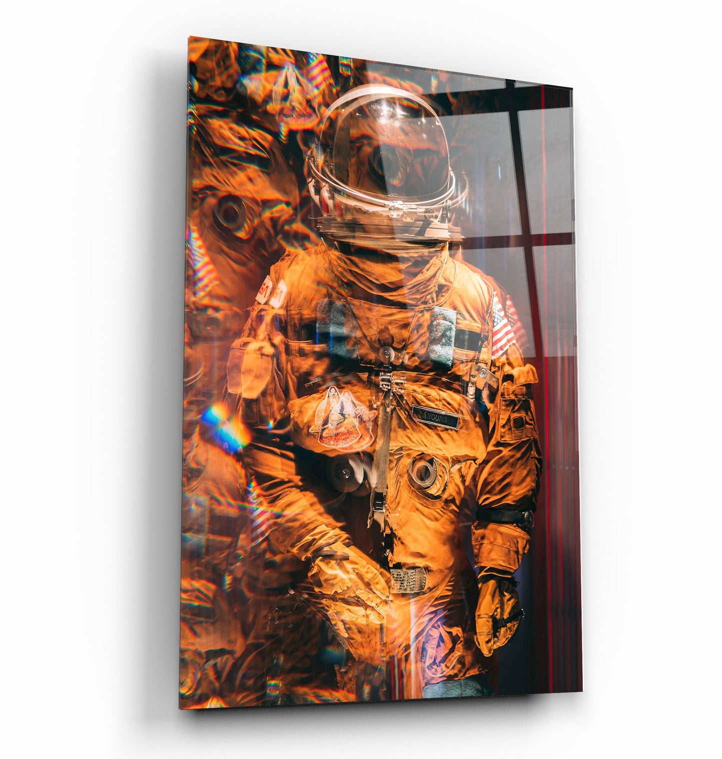 Blurry Astronaut - Designer's Collection Glass Wall Art