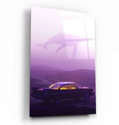 Flying Whale - Designer's Collection Glass Wall Art