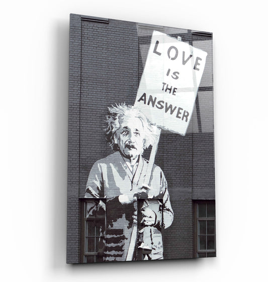 Love is the Answer V2 - Designer's Collection Glass Wall Art