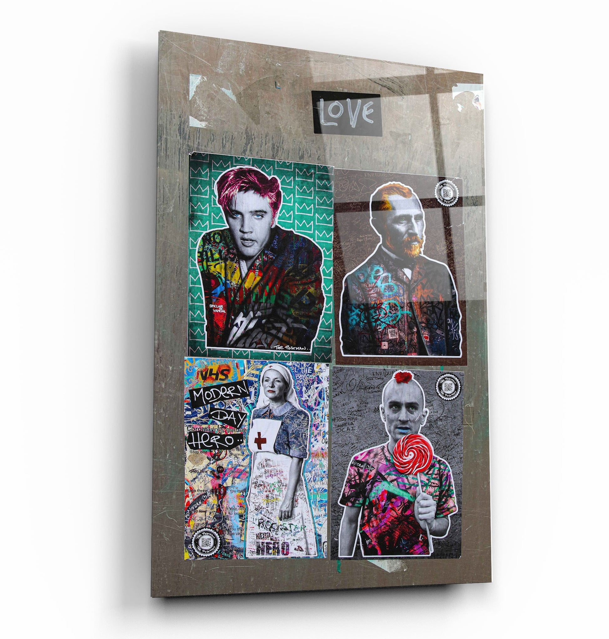 Besties for the Resties - Designer's Collection Glass Wall Art - Barlowa Store