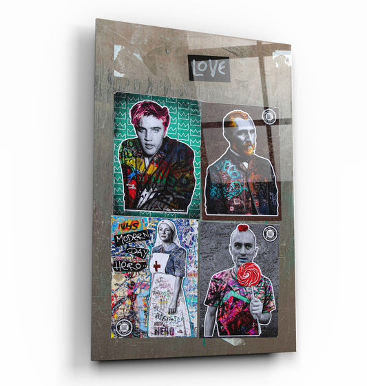 Besties for the Resties - Designer's Collection Glass Wall Art - Barlowa Store