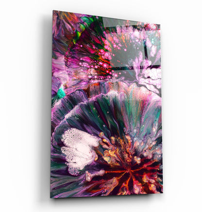 Abstract Colorful Design - Designer's Collection Glass Wall Art