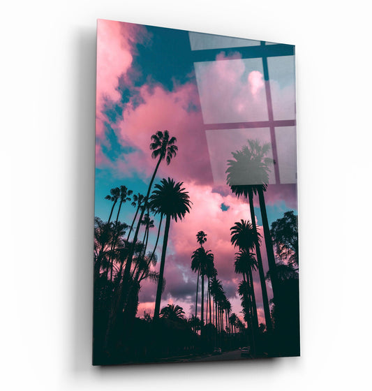 Pink Sky - Designer's Collection Glass Wall Art