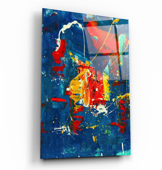 Oil Painting - Abstract - Designer's Collection Glass Wall Art