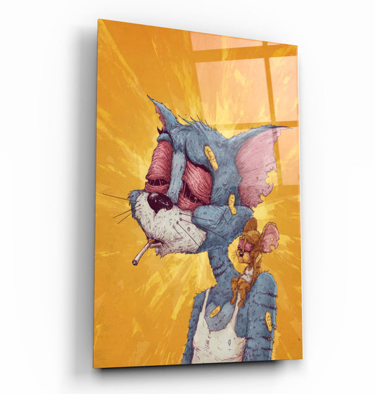 Misarable Tom and J - Designer's Collection Glass Wall Art