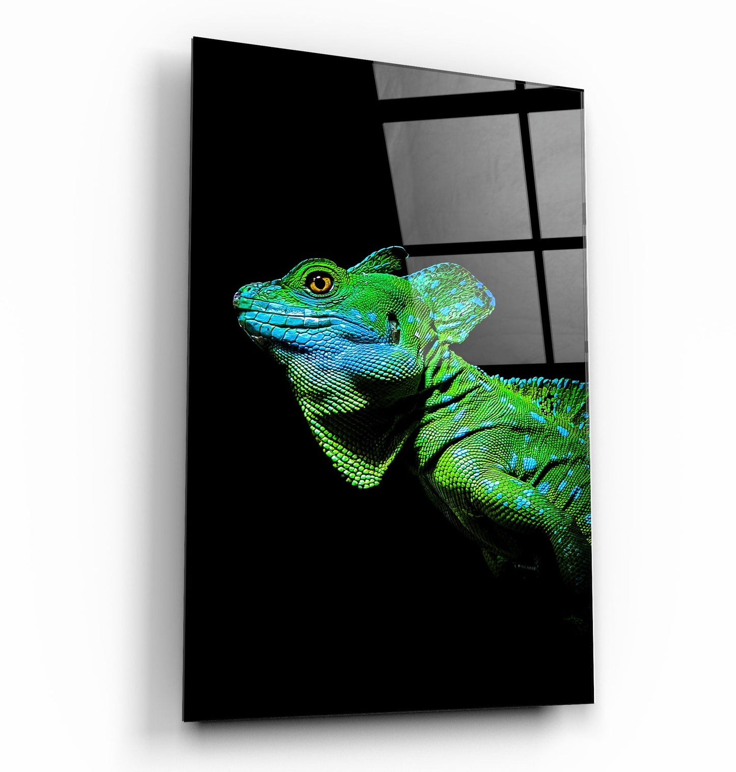 Iguana Green - Designer's Collection Glass Wall Art