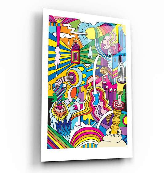 Cartoon Factory - Designer's Collection Glass Wall Art