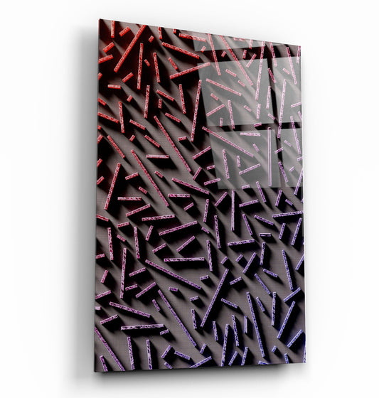 Pixel Sticks - Designer's Collection Glass Wall Art