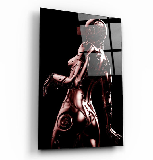 Robo Girl Bronze - Designer's Collection Glass Wall Art