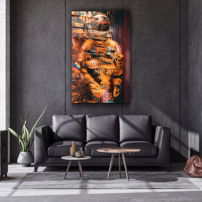 Blurry Astronaut - Designer's Collection Glass Wall Art