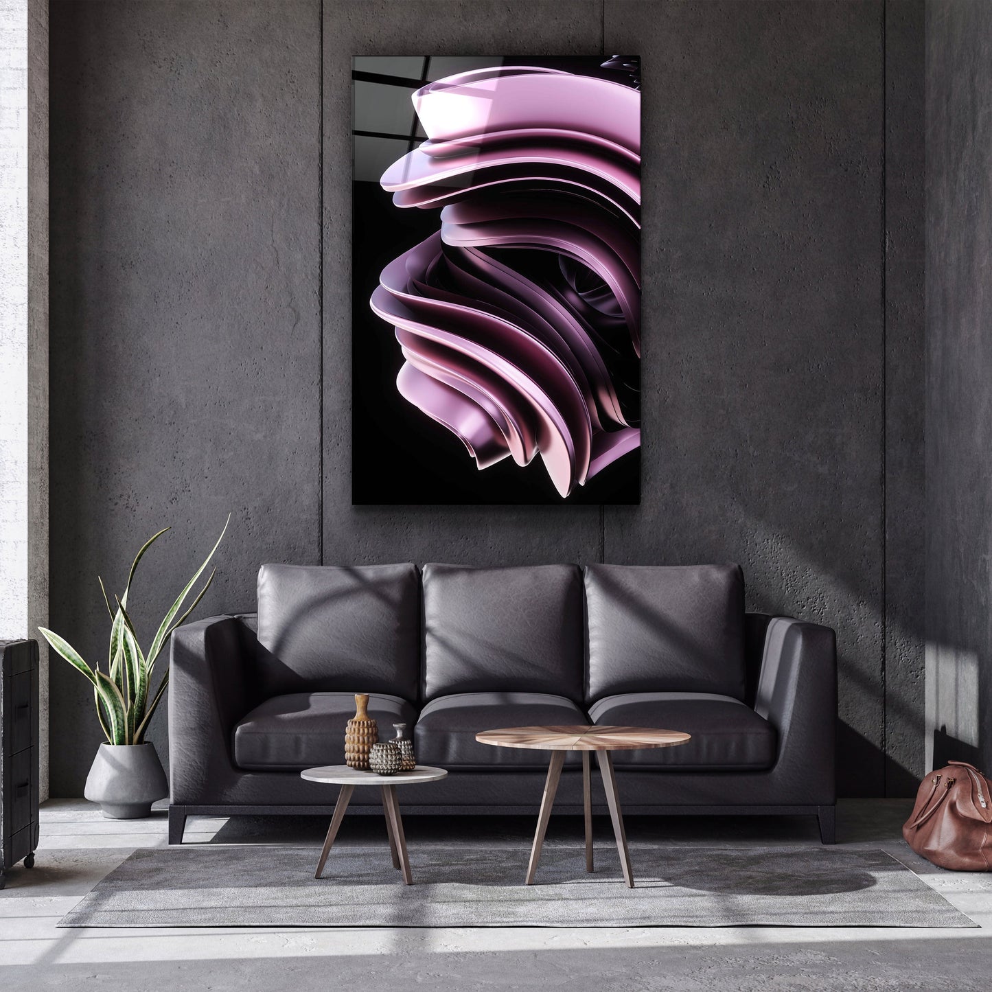 Abstract Modern Design - Designer's Collection Glass Wall Art