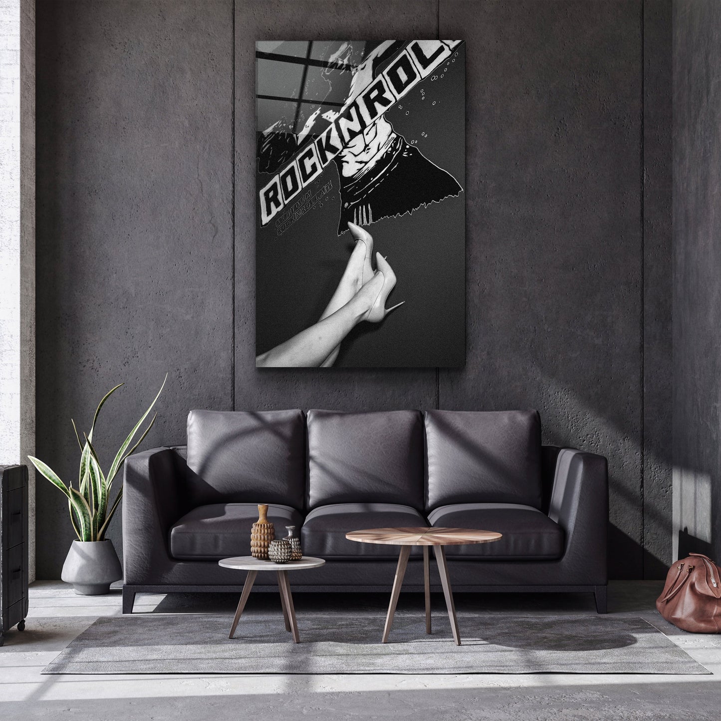 Rock n Roll - Designer's Collection Glass Wall Art