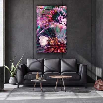 Abstract Colorful Design - Designer's Collection Glass Wall Art