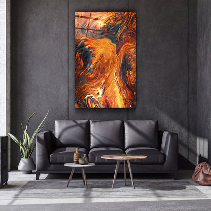 Marble Lava - Designer's Collection Glass Wall Art