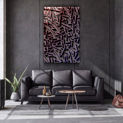 Pixel Sticks - Designer's Collection Glass Wall Art
