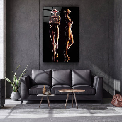 RoboGirlz3 - Designer's Collection Glass Wall Art