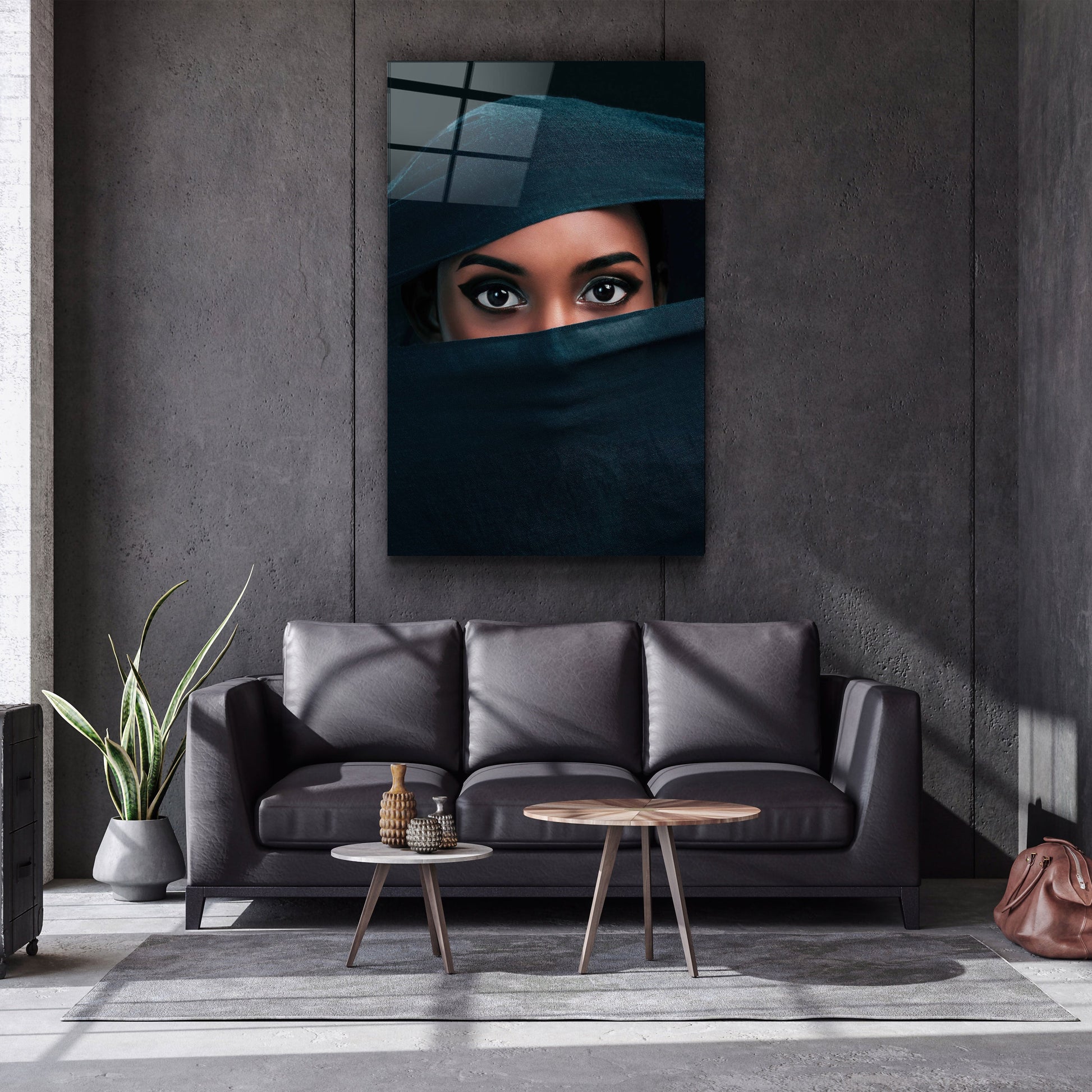 Eyes Under Cover - Designer's Collection Glass Wall Art - Barlowa Store