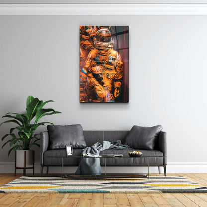 Blurry Astronaut - Designer's Collection Glass Wall Art