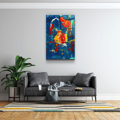 Oil Painting - Abstract - Designer's Collection Glass Wall Art