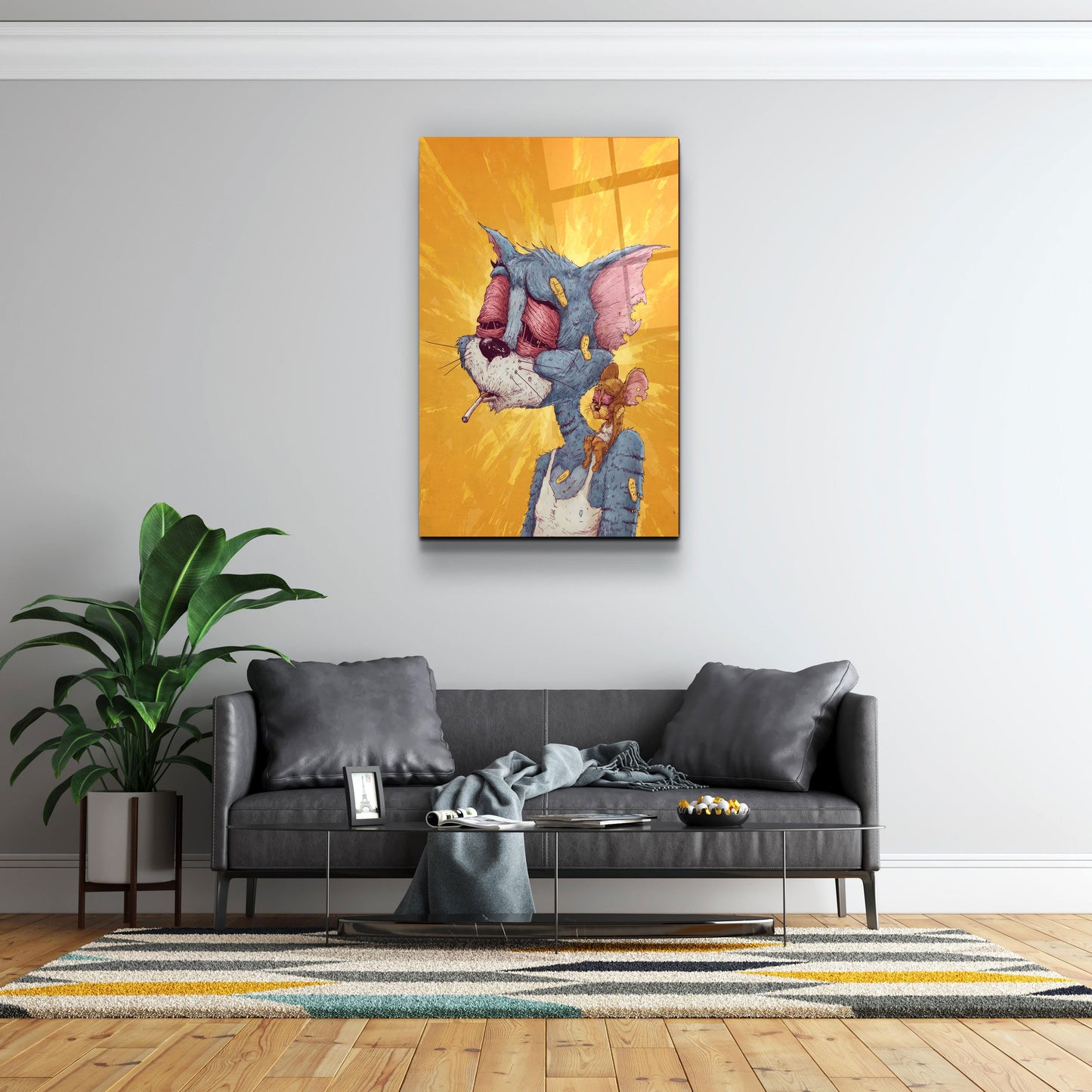 Misarable Tom and J - Designer's Collection Glass Wall Art