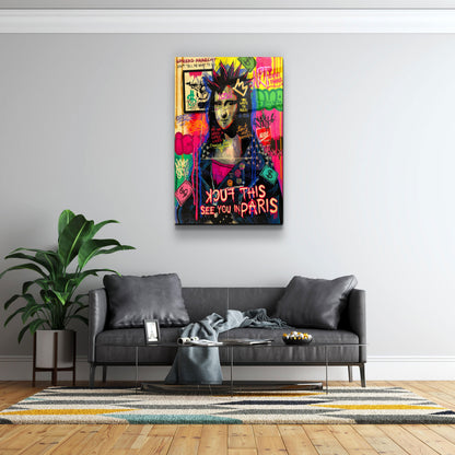 Hey Mona - Designer's Collection Glass Wall Art