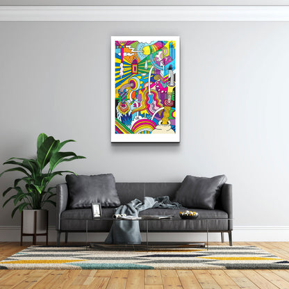 Cartoon Factory - Designer's Collection Glass Wall Art