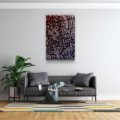 Pixel Sticks - Designer's Collection Glass Wall Art