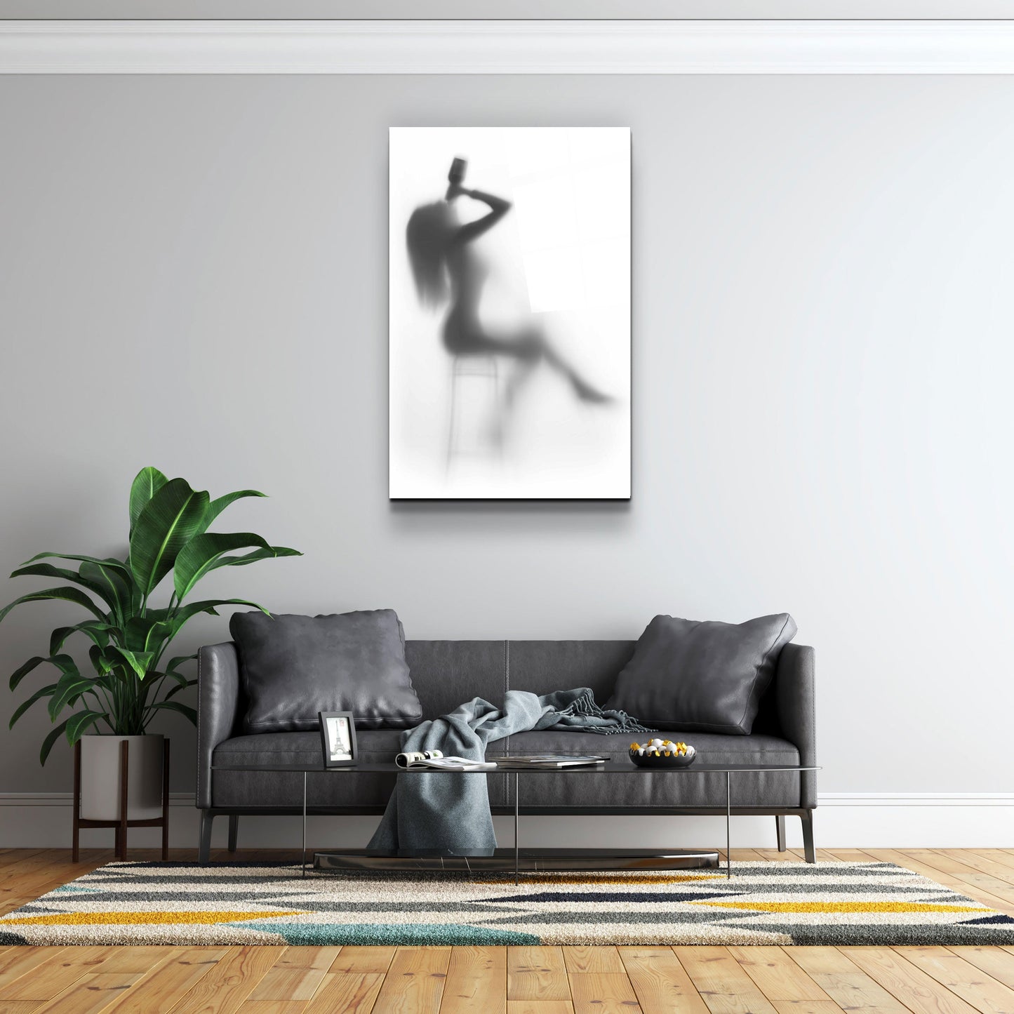 Behind the Curtain 3 - Designer's Collection Glass Wall Art