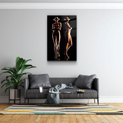 RoboGirlz3 - Designer's Collection Glass Wall Art