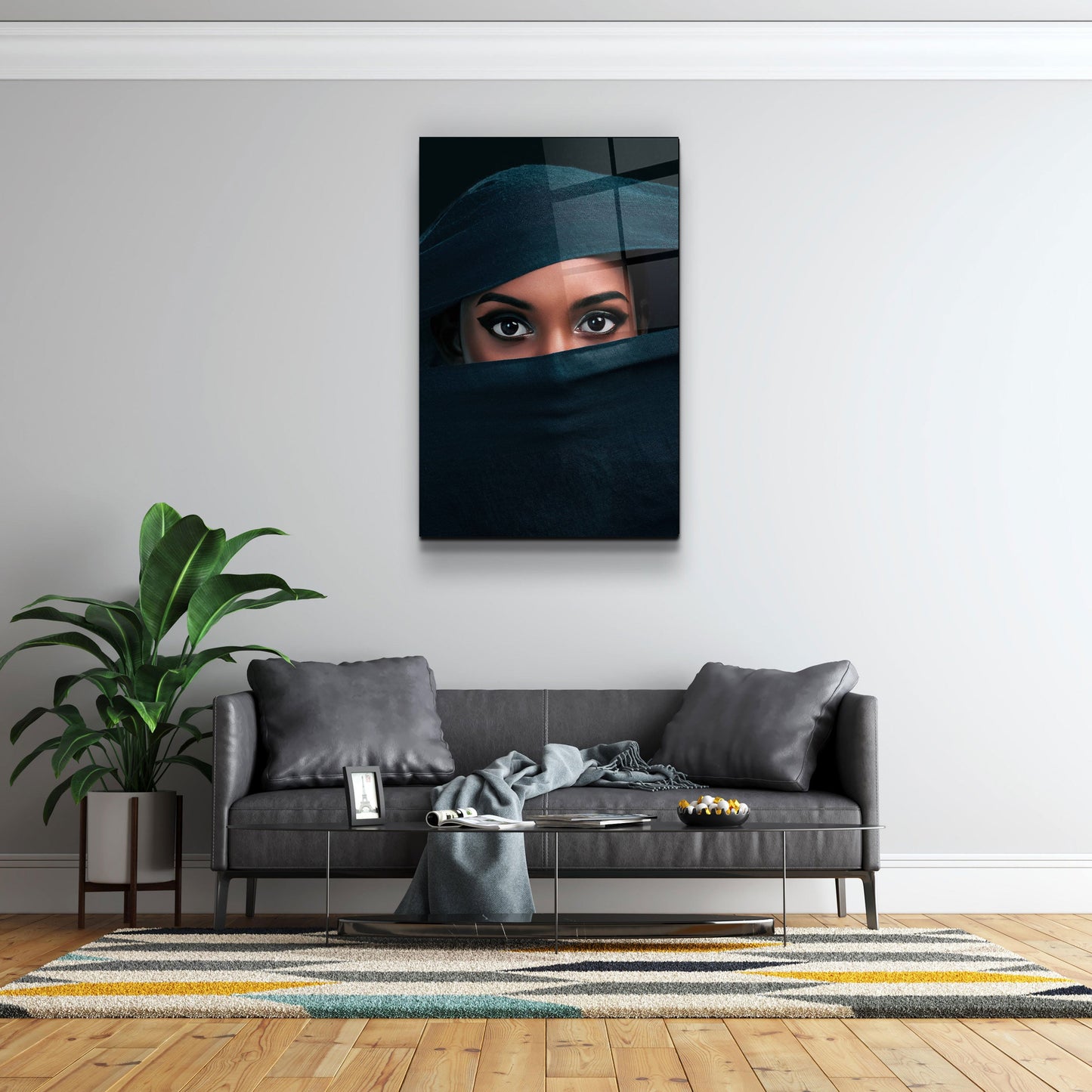 Eyes Under Cover - Designer's Collection Glass Wall Art - Barlowa Store