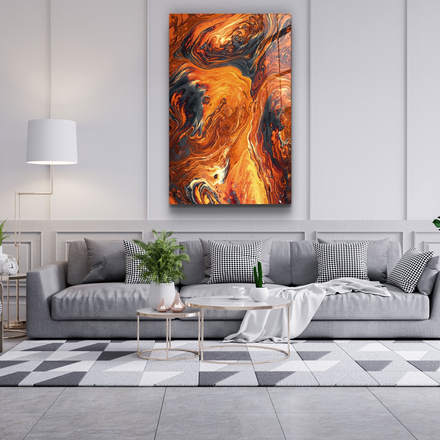 Marble Lava - Designer's Collection Glass Wall Art