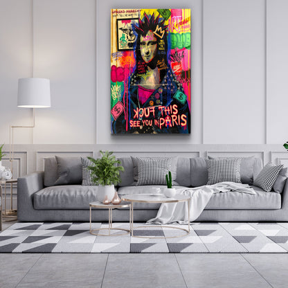 Hey Mona - Designer's Collection Glass Wall Art