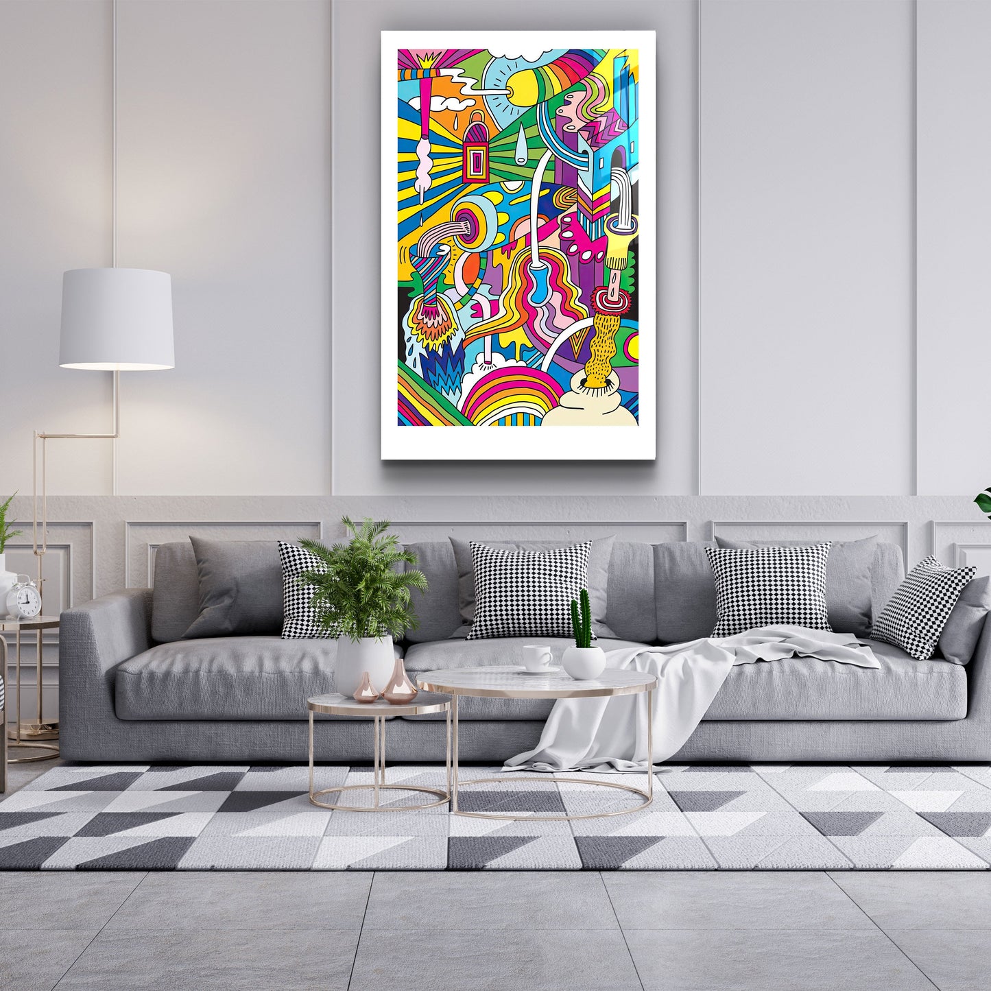 Cartoon Factory - Designer's Collection Glass Wall Art