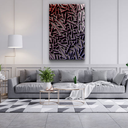 Pixel Sticks - Designer's Collection Glass Wall Art