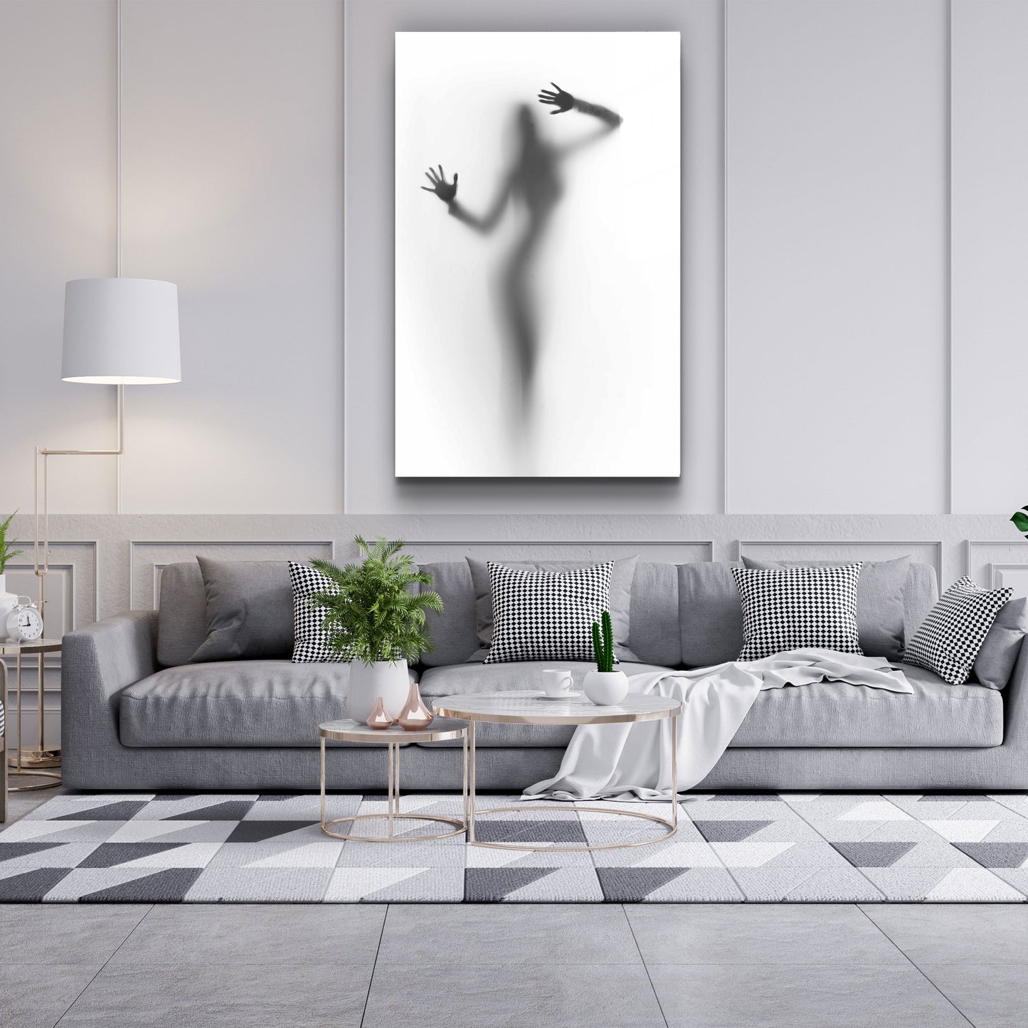 Behind the Curtain 1 - Designer's Collection Glass Wall Art