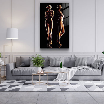 RoboGirlz3 - Designer's Collection Glass Wall Art