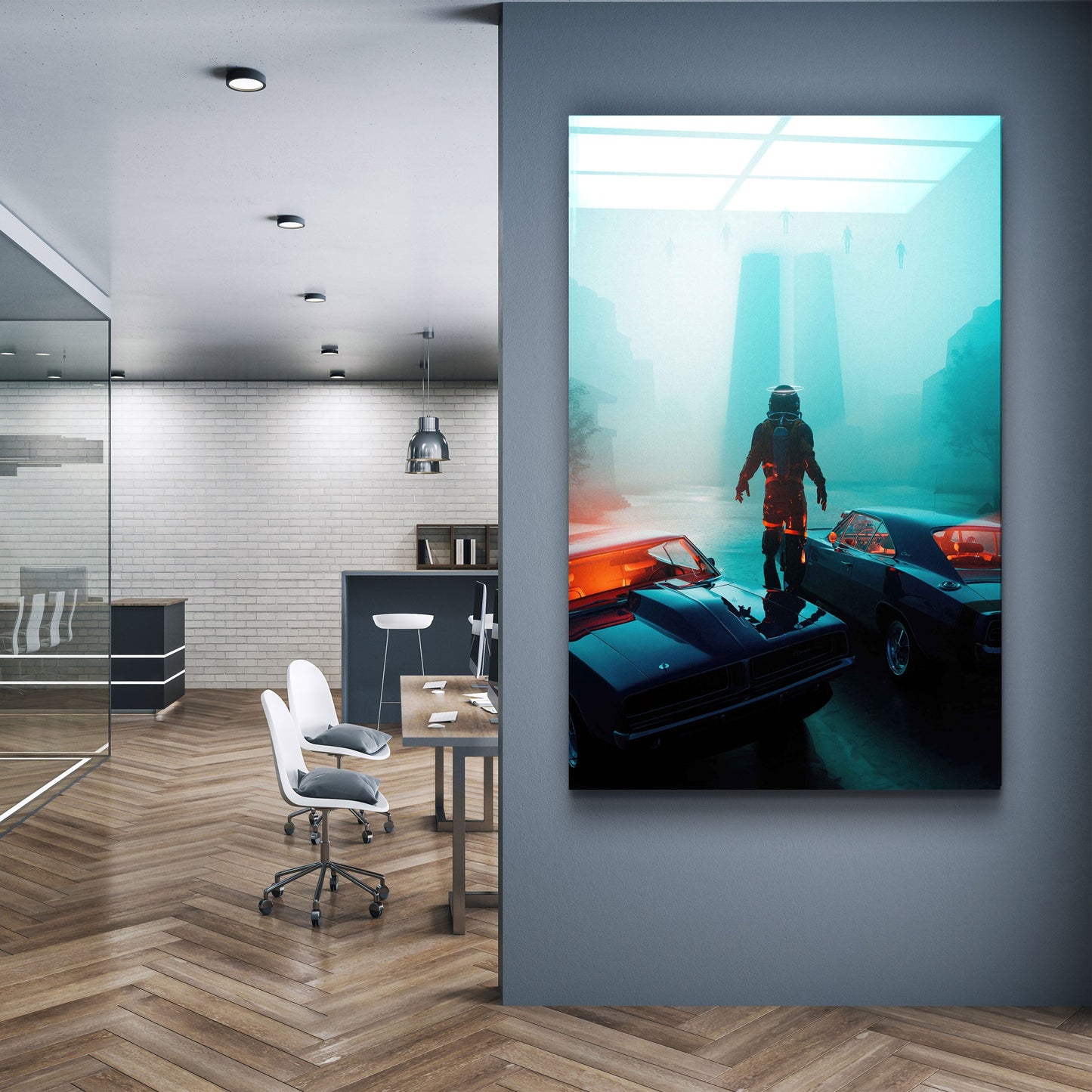 The One Against Five - Designer's Collection Glass Wall Art