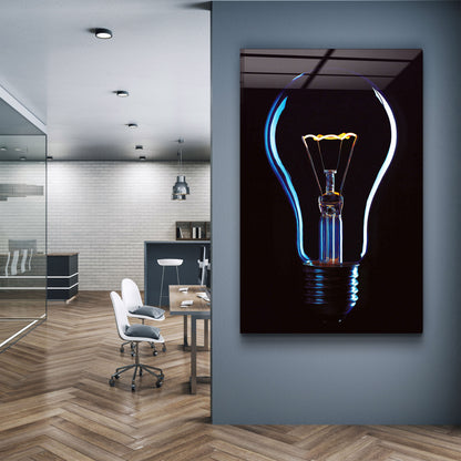 The Bulb - Designer's Collection Glass Wall Art