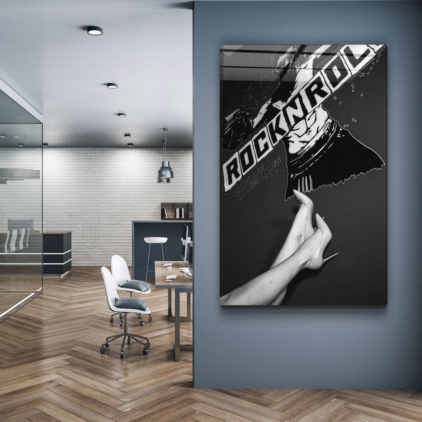 Rock n Roll - Designer's Collection Glass Wall Art