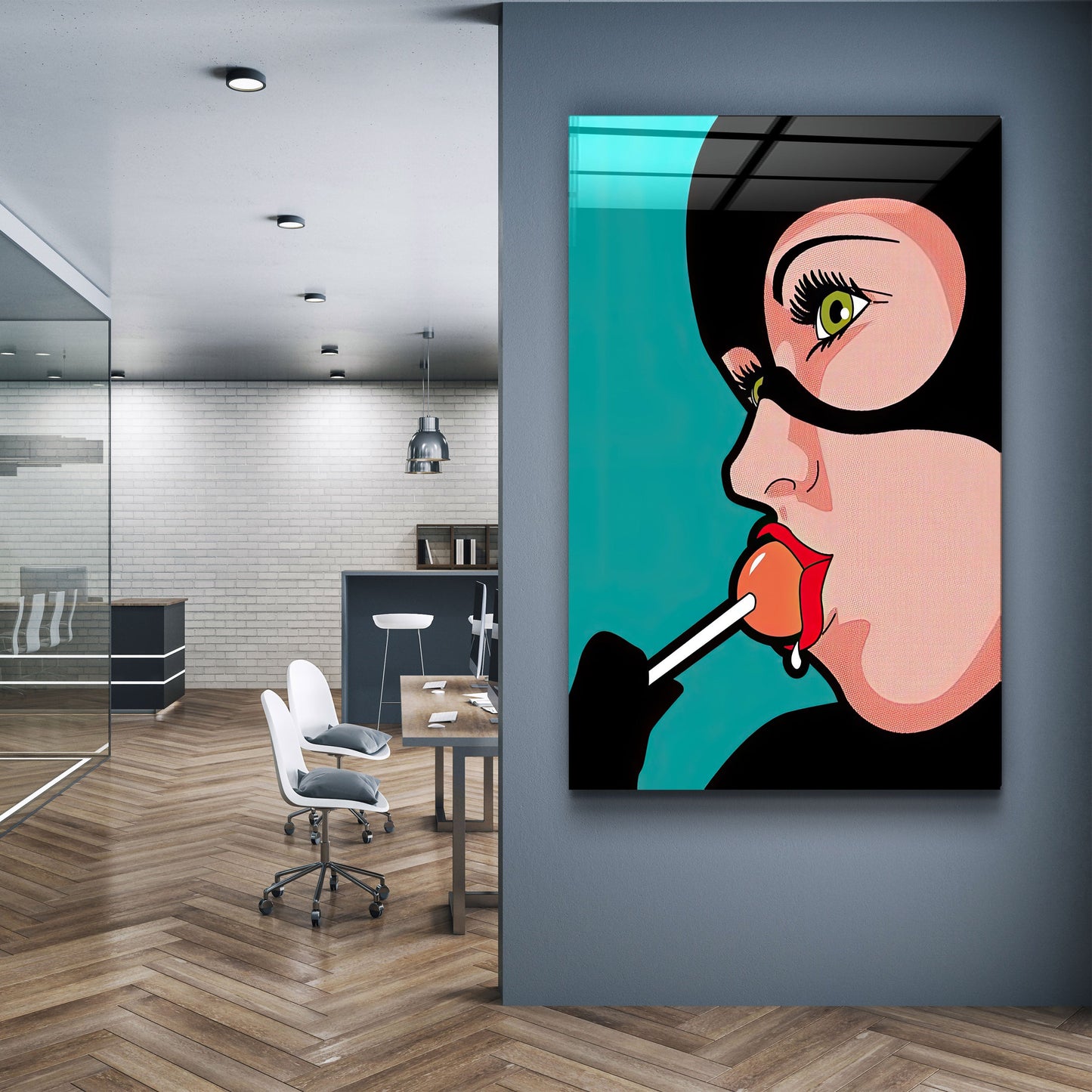 Lollipop - Designer's Collection Glass Wall Art - Barlowa Store