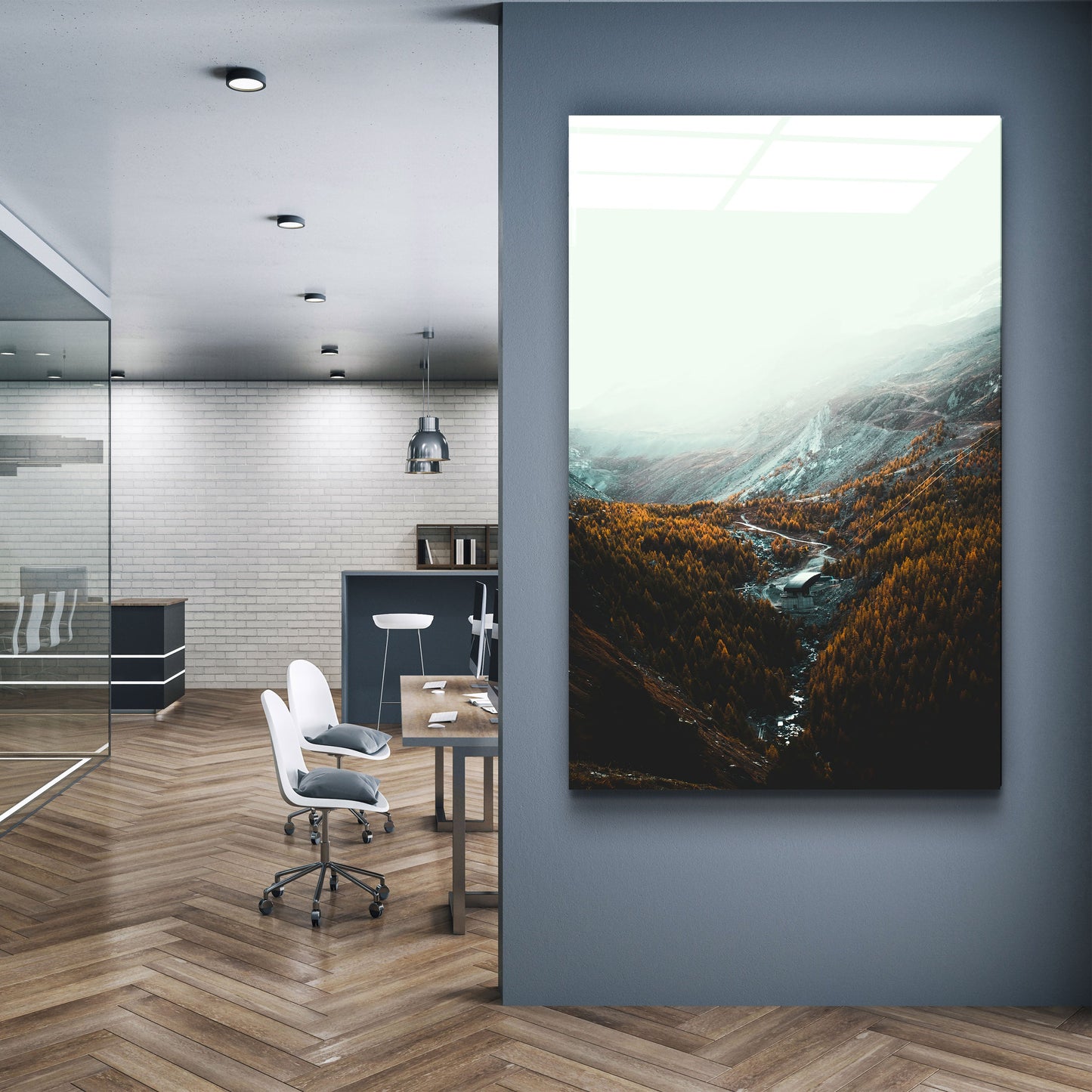 Silent Canyon - Designer's Collection Glass Wall Art