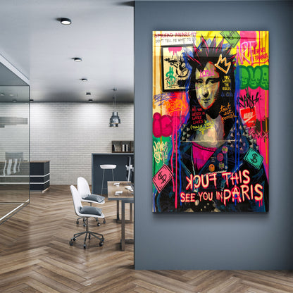 Hey Mona - Designer's Collection Glass Wall Art
